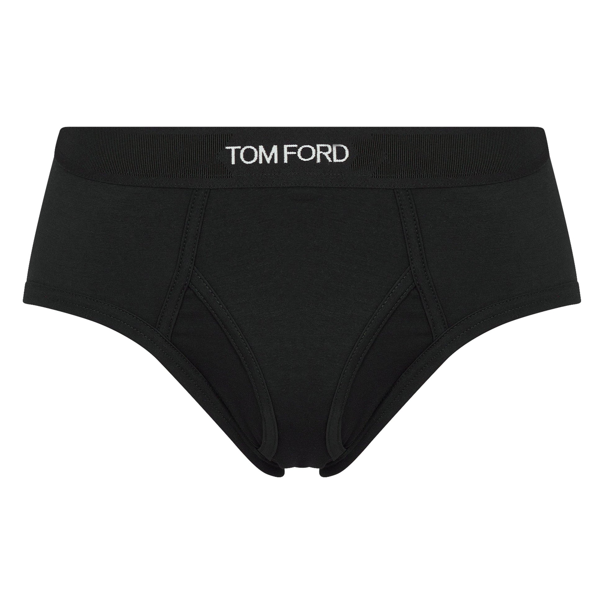 Tom Ford Men's Plain Cotton Briefs, 2-Pack