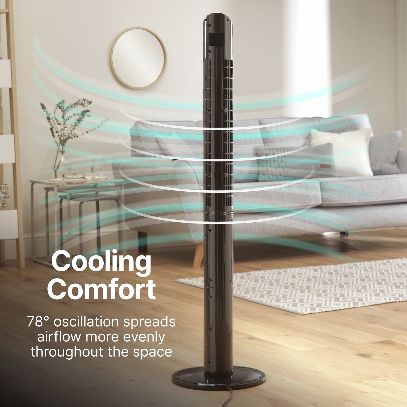 Dimplex DXMBCF Black Tower Fan