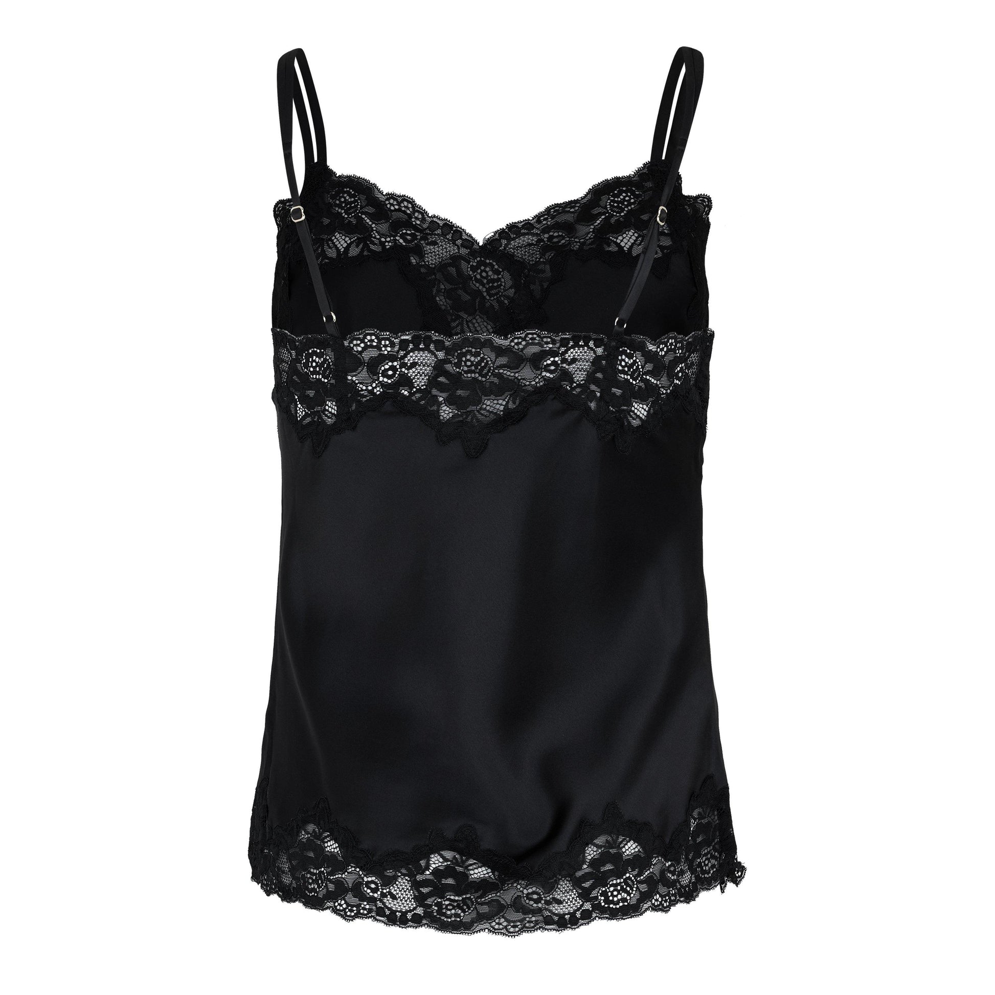 Lauren by Ralph Lauren Women's Satin Lace-Trim Pyjama Set