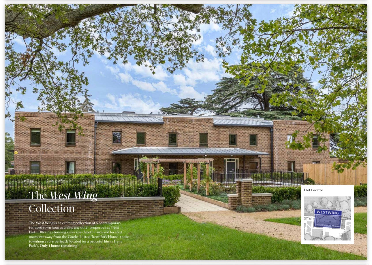 Trent Park — 1 2 3 4 and 5 Bedroom Family Homes — Luxury Town Houses — Apartments — Duplexes — Historic Country Estate — Modern Wellness Amenities — Enfield London — New ✨