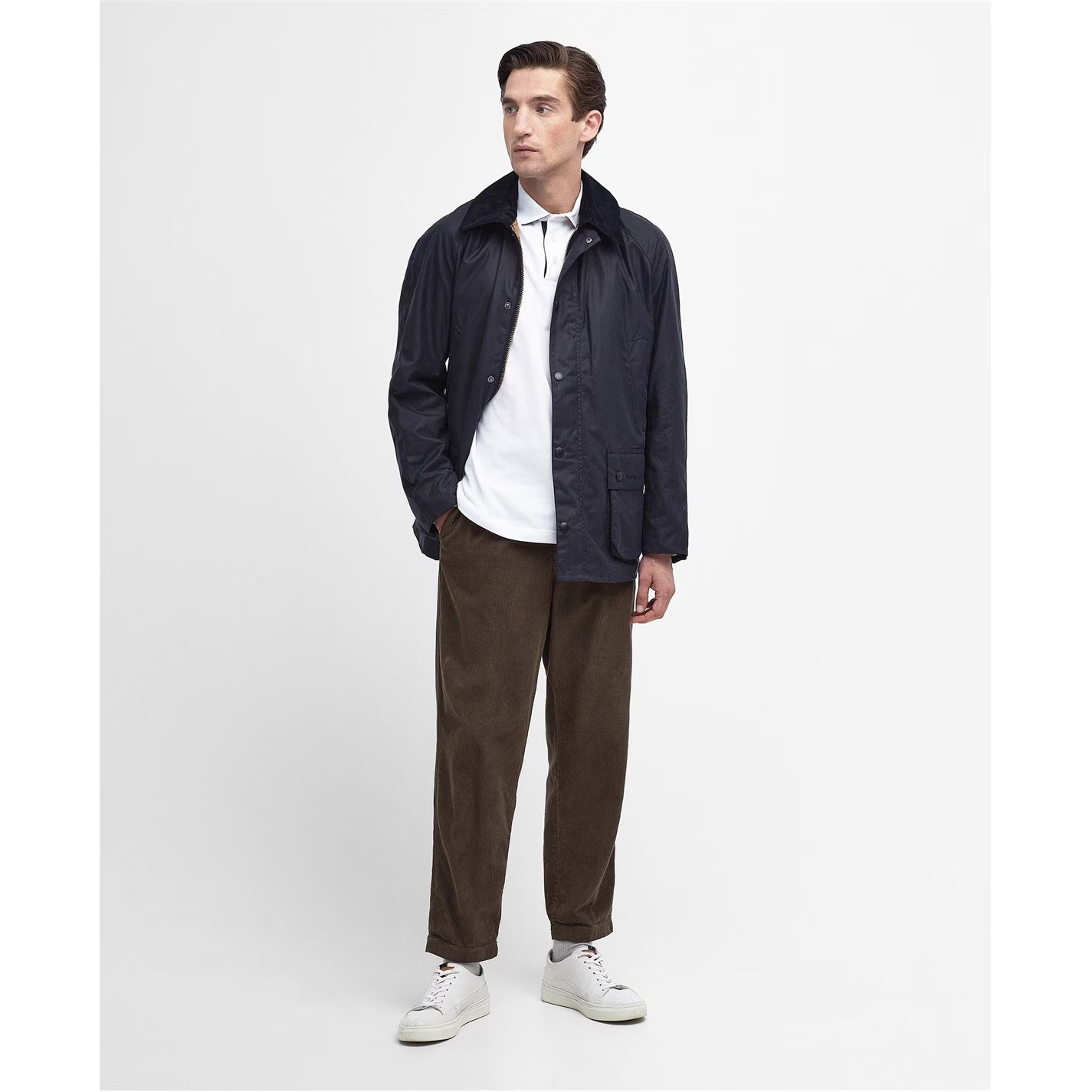 Barbour Mens Ashby Water Resistant Windproof Long Sleeve Wax Jacket