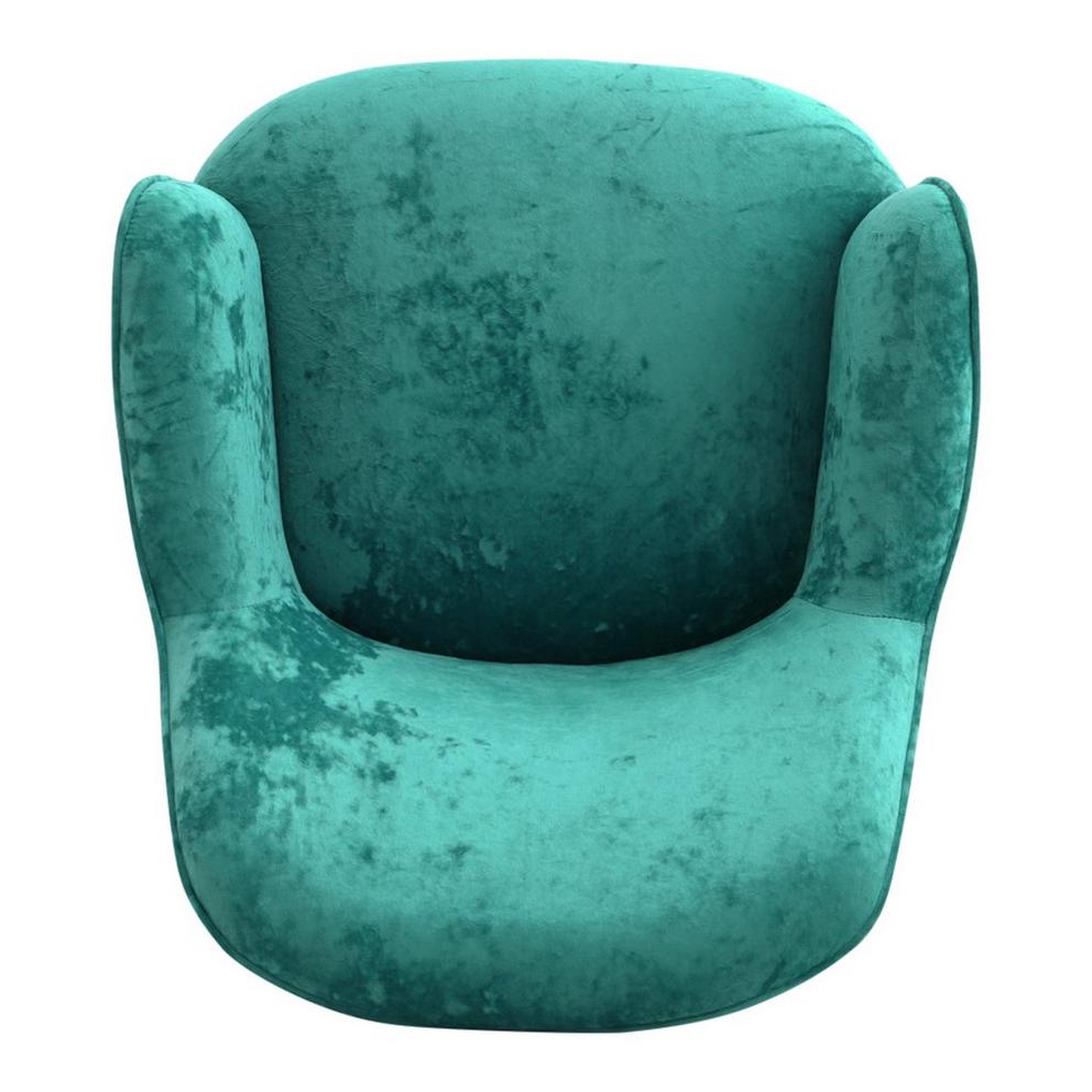 Kabinet UK Velvet Upholstered Wheeled Swivel Office Chair