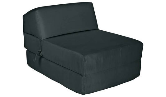 Kaikoo Single Fabric Chairbed - Jet Black