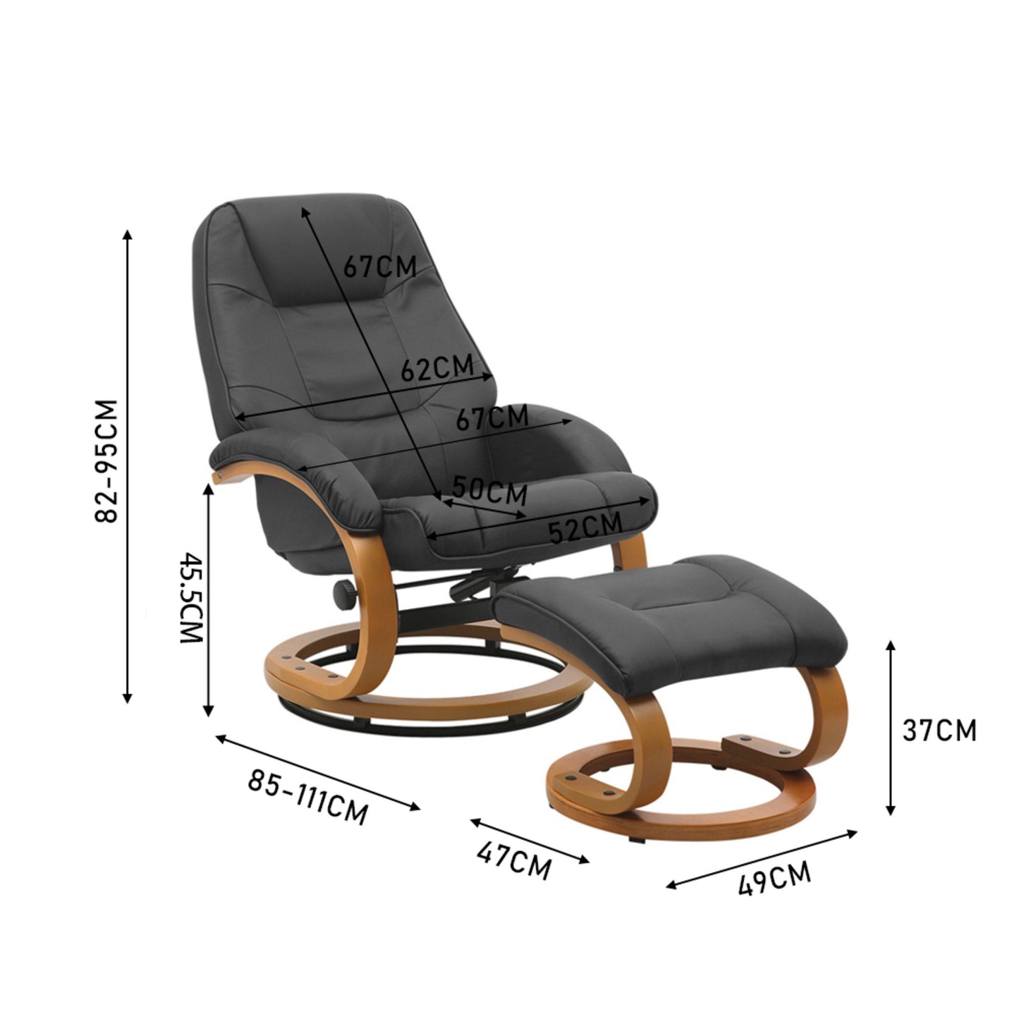 Kabinet UK Ergonomic Executive Office Reclining Chair