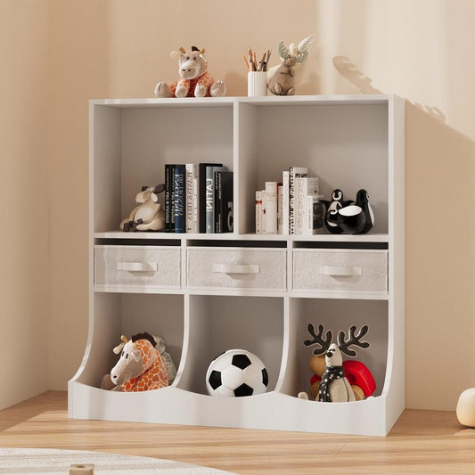 Kabinet UK 3-Tier Open Style Toy and Book Storage Cabinet