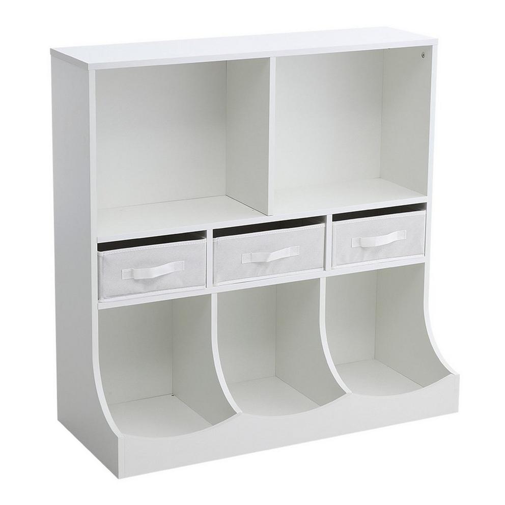 Kabinet UK 3-Tier Open Style Toy and Book Storage Cabinet
