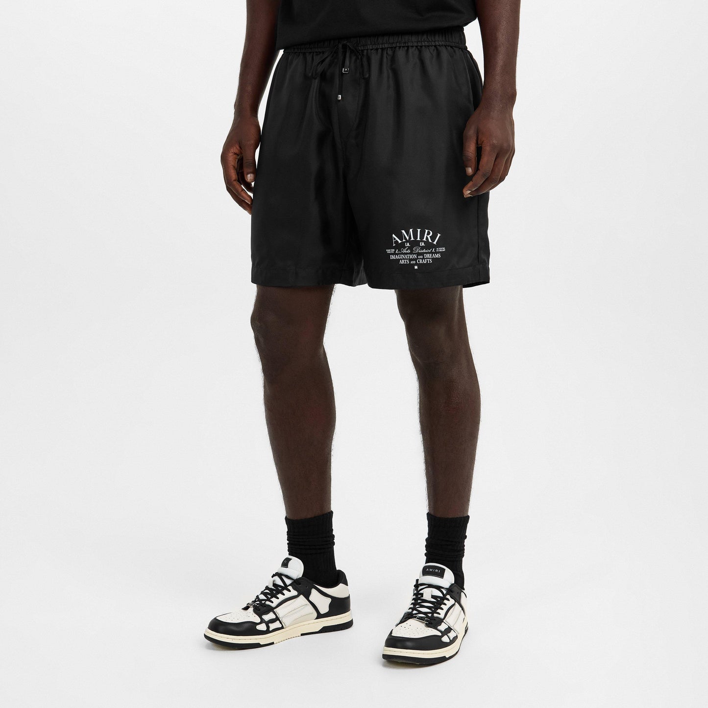 Amiri Men's Art Dstrt Woven Tracksuit Shorts