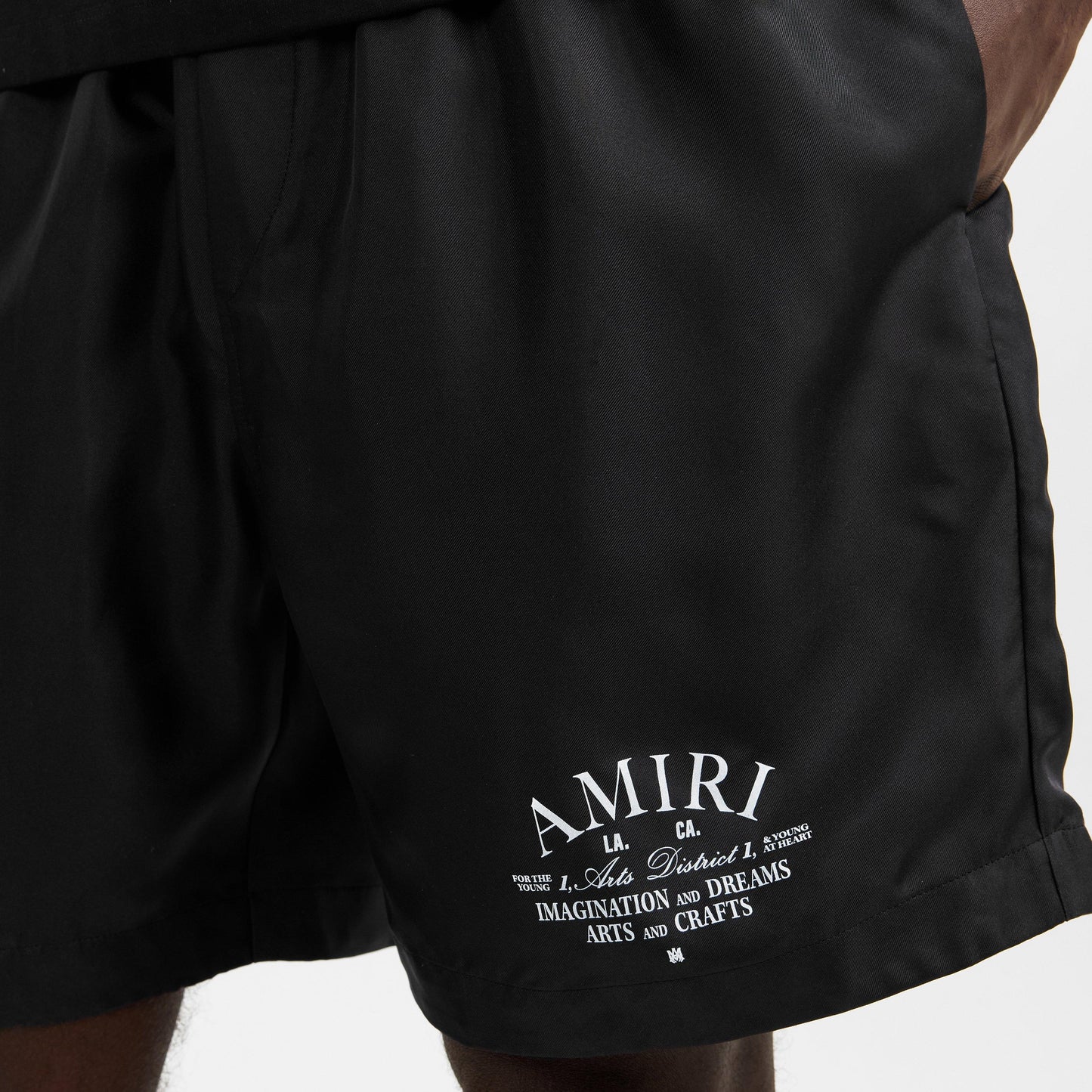Amiri Men's Art Dstrt Woven Tracksuit Shorts