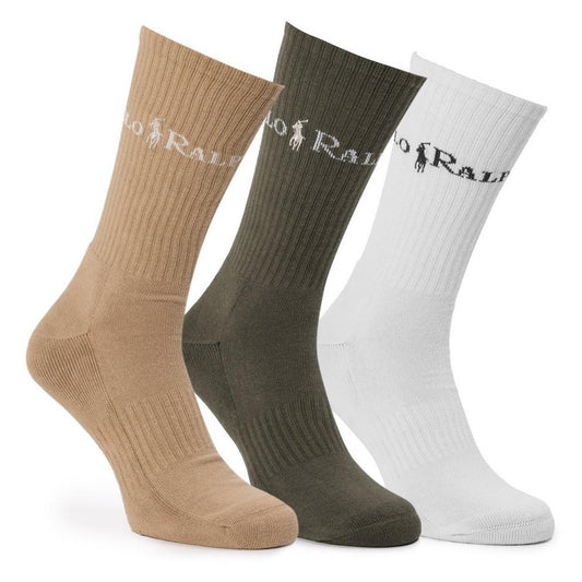 Polo Ralph Lauren Mens 3-Pack PRL Crew Socks