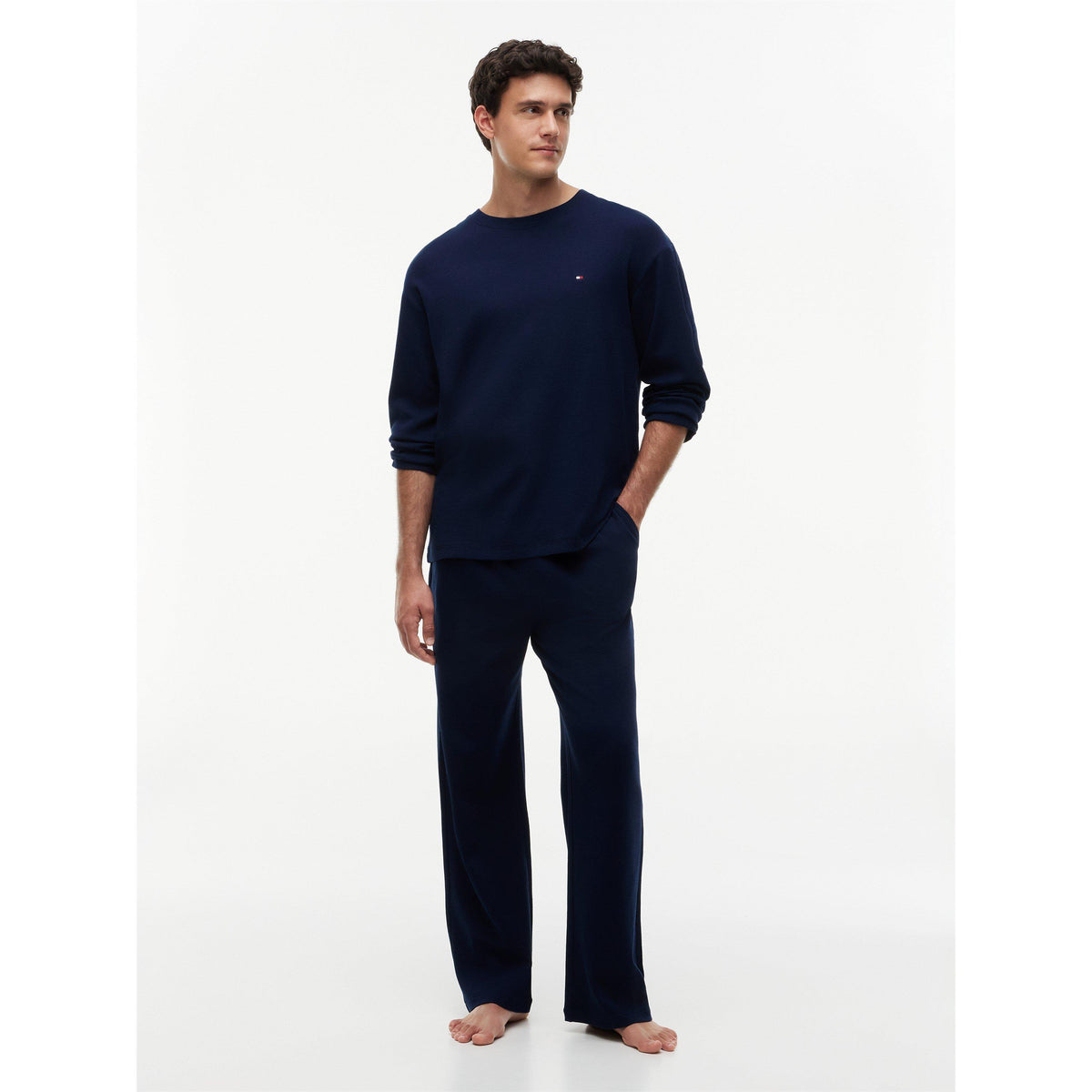 Tommy Hilfiger Long Sleeve Waffle Knit Pyjama Set