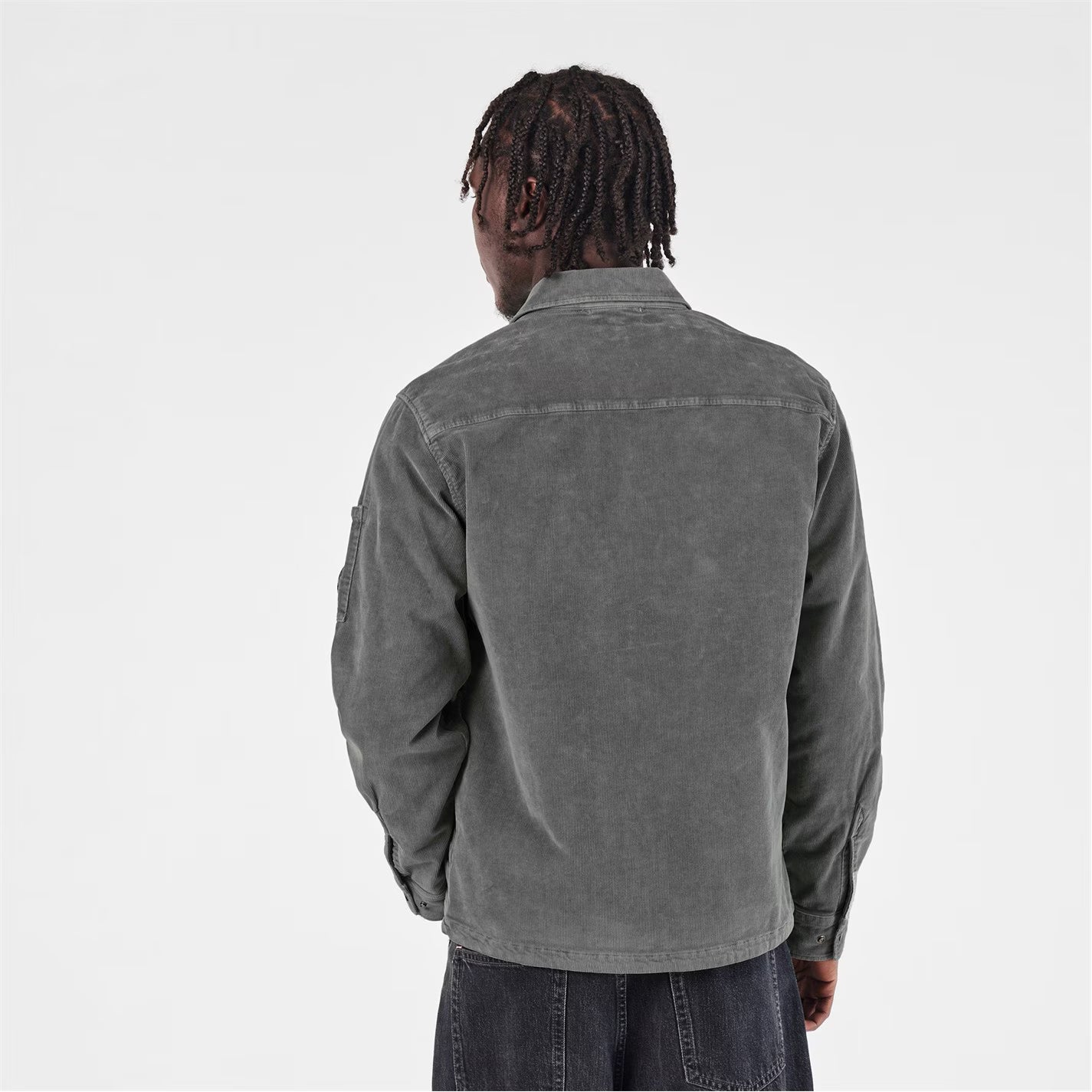 Men's Corduroy Long Sleeve Zip Overshirt