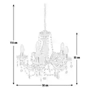 Argos Home Inspire 5 Light Chandelier - Clear