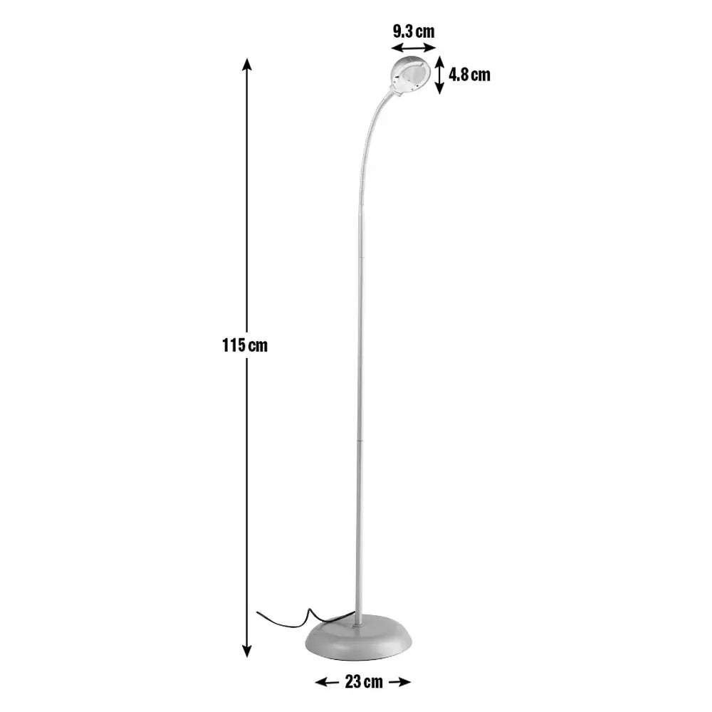 Argos Home Reading Light Floor Lamp - Silver