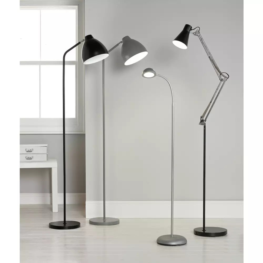 Argos Home Reading Light Floor Lamp - Silver
