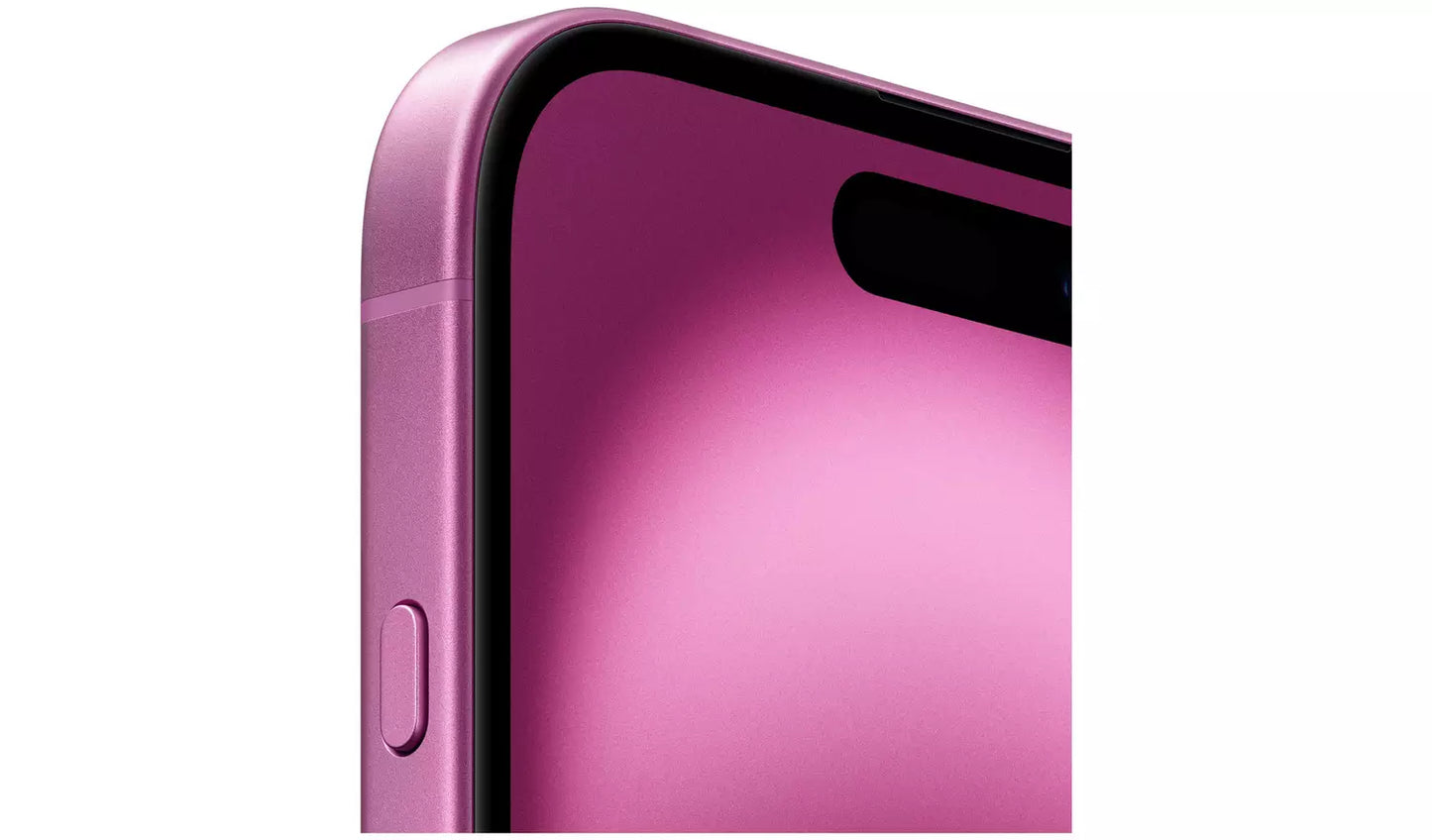 SIM Free iPhone 16 5G 128GB AI Mobile Phone - Pink