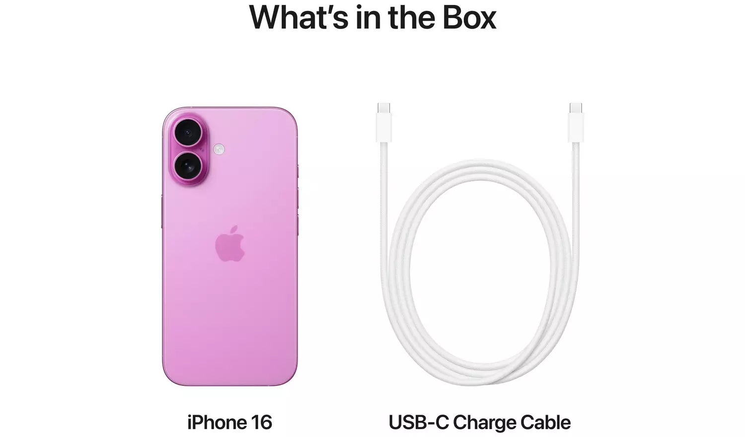 SIM Free iPhone 16 5G 128GB AI Mobile Phone - Pink