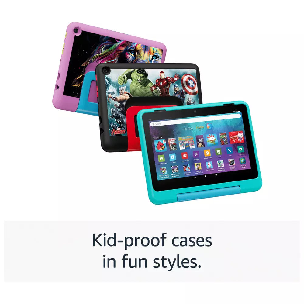 Amazon Fire HD 8 Kids Pro Tablet for 6 –12, 8 Inch 32GB Teal
