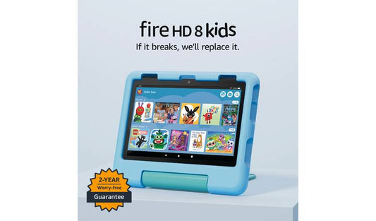 Amazon Fire HD 8 Kids Tablet for 3-7, 8 Inch 32GB - Blue