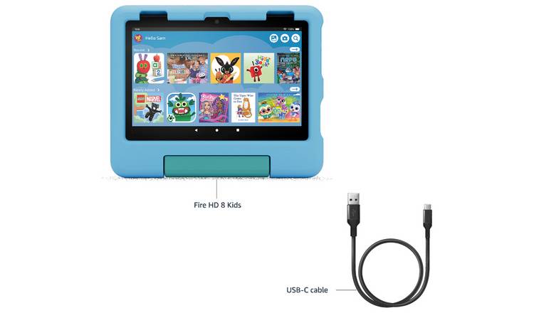 Amazon Fire HD 8 Kids Tablet for 3-7, 8 Inch 32GB - Blue