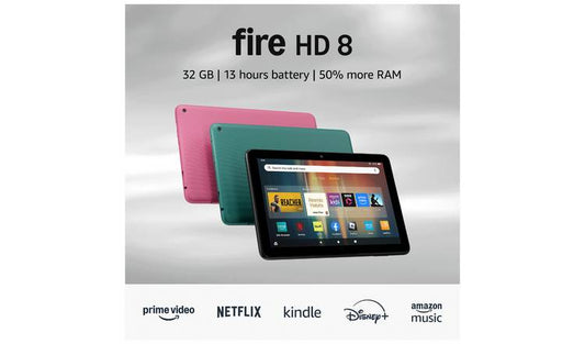 Amazon Fire HD 8 8 Inch 32GB Wi-Fi Tablet - Black