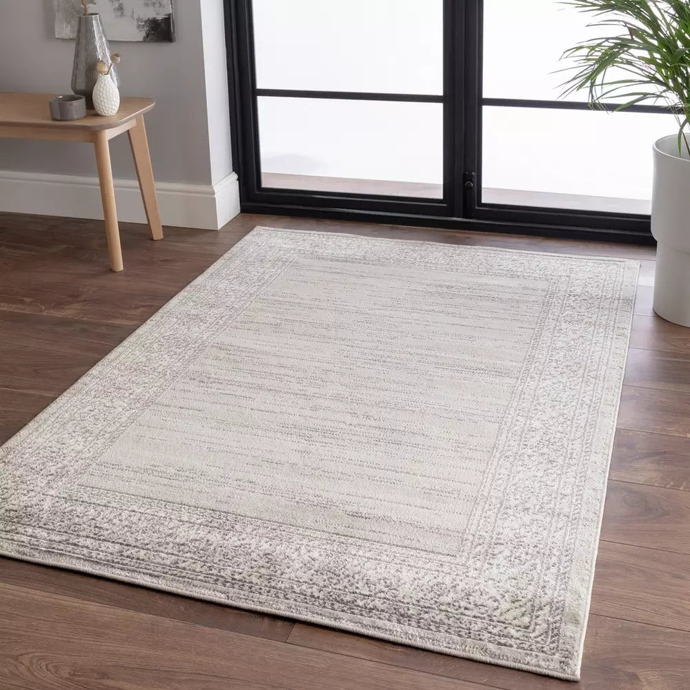Argos Home Vintage Border Cream Cut Pile Rug - 120x170cm