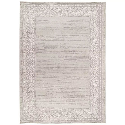 Argos Home Vintage Border Cream Cut Pile Rug - 120x170cm