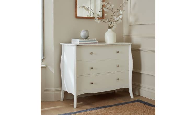 Argos Home Amelie 3 Drawer Chest - White
