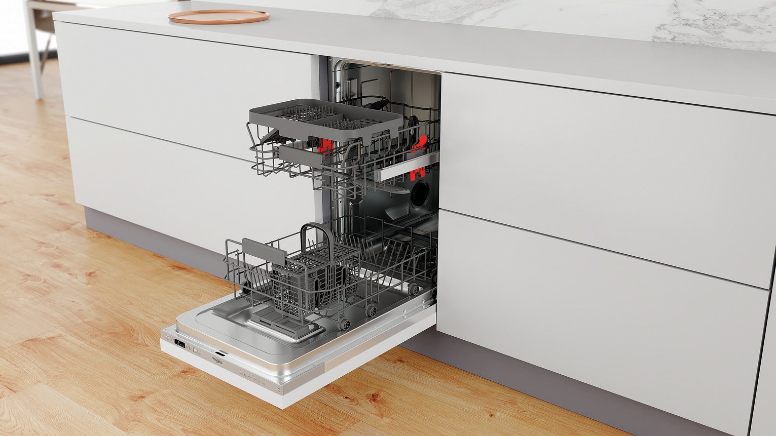 Whirlpool WSIC 3M27 C UK N Slimline Dishwasher