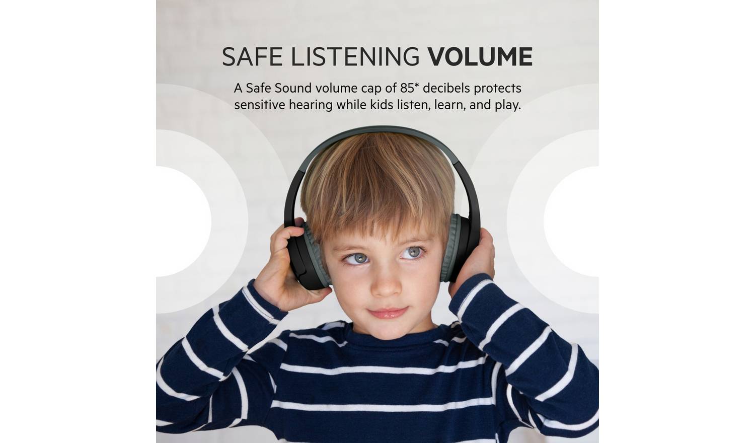 Belkin SoundForm Mini Kids Wireless Headphones On-Ear -Black