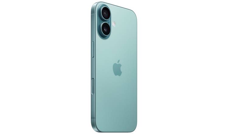 SIM Free iPhone 16 5G 128GB AI Mobile Phone - Teal