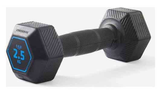 Decathlon HEX Dumbell - 1 x 2.5kg
