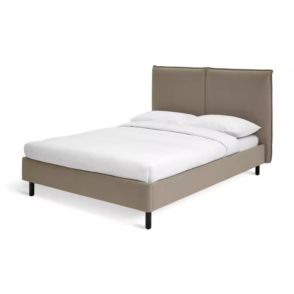 Habitat Rigby Double Velvet Bed Frame - Taupe