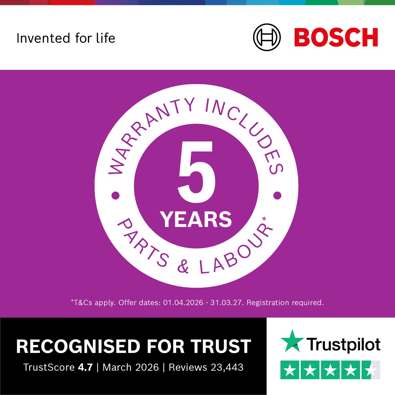 Bosch SMS26AI08G Freestanding Dishwasher - S/Steel