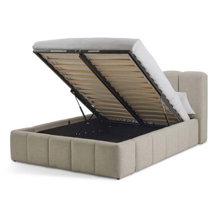 Habitat Malone Double End Lift Ottoman Bed - Cream
