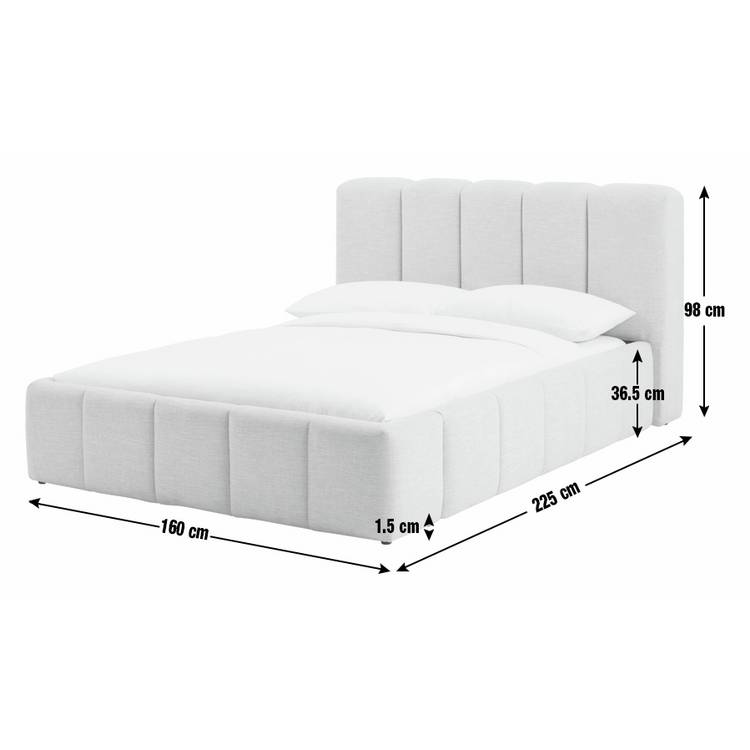 Habitat Malone Double End Lift Ottoman Bed - Cream