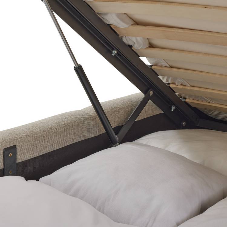 Habitat Malone Double End Lift Ottoman Bed - Cream