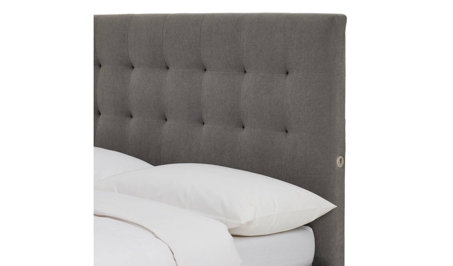 Argos Home Bentley Kingsize 2.1 Sound TV Ottoman Bed - Grey