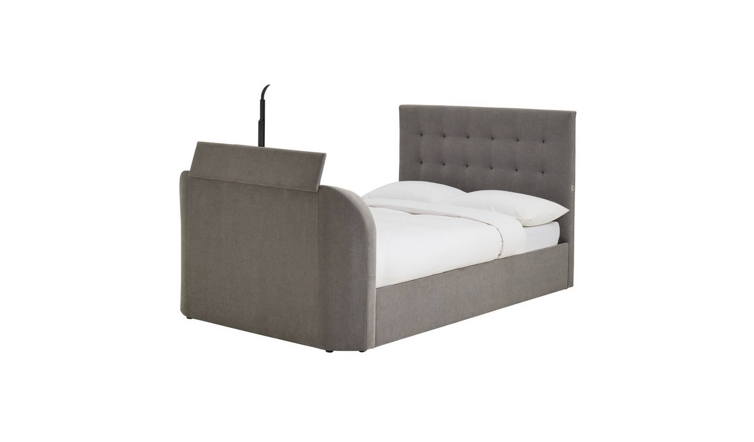 Argos Home Bentley Kingsize 2.1 Sound TV Ottoman Bed - Grey
