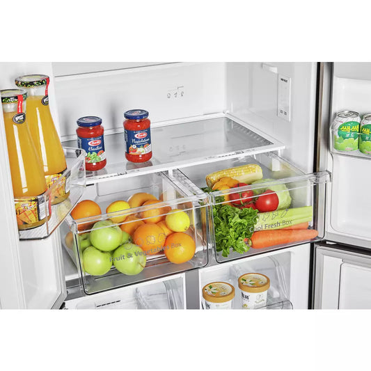 Fridgemaster MQ79394EB American Fridge Freezer - Black