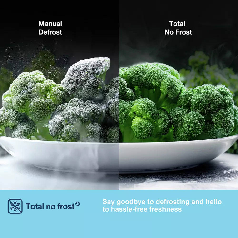 Fridgemaster MQ79394EB American Fridge Freezer - Black