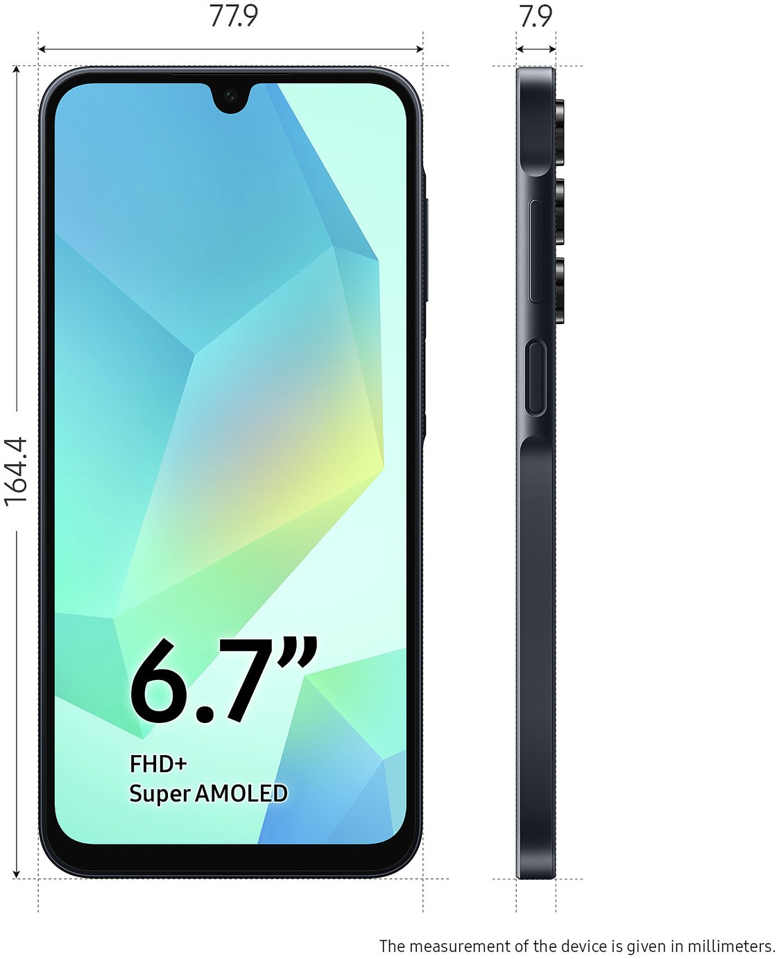 SIM Free Samsung Galaxy A16 4G 128GB Mobile Phone Blue Black