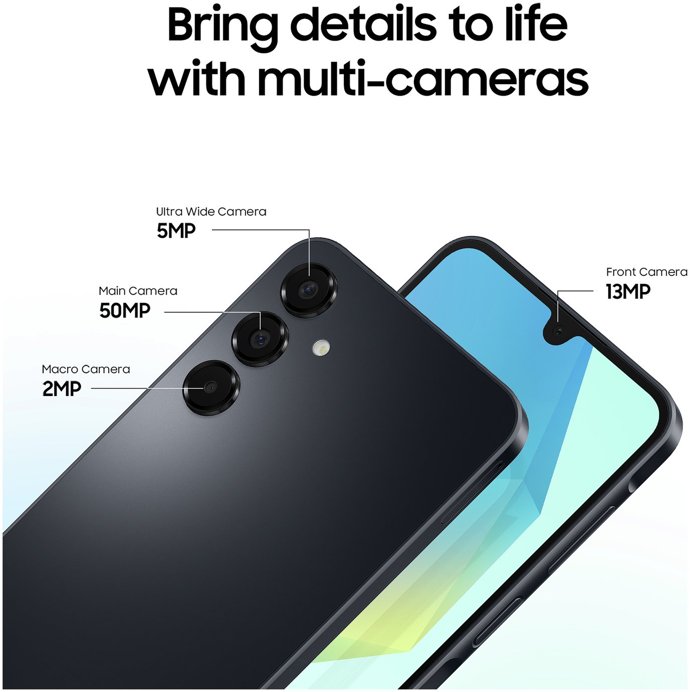 SIM Free Samsung Galaxy A16 4G 128GB Mobile Phone Blue Black