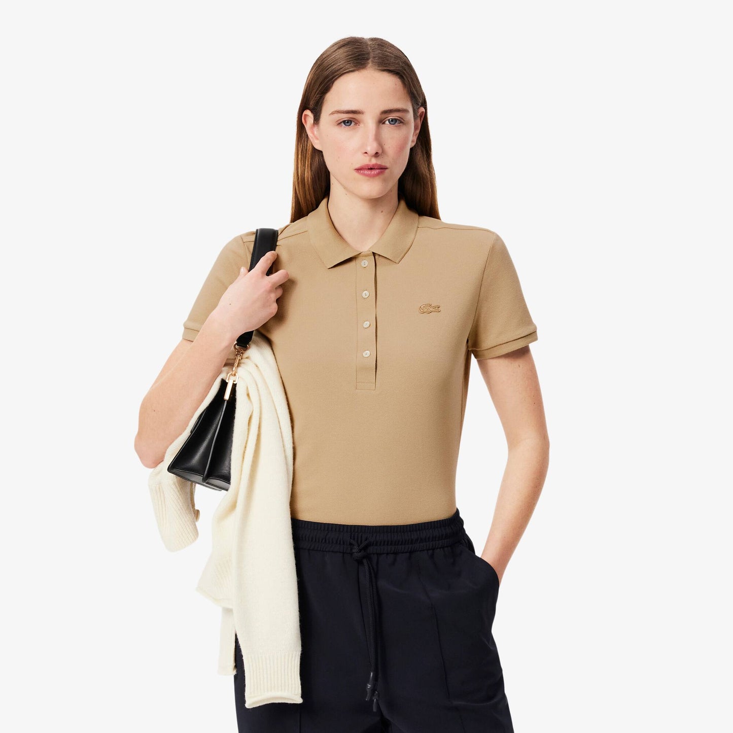 L.12.D Slim Fit Stretch Piqué Polo Shirt
