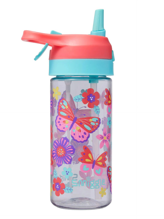 Smiggle - Hali Junior Water Spray Automatic Straw 440ML Water Bottle - Interactive Group