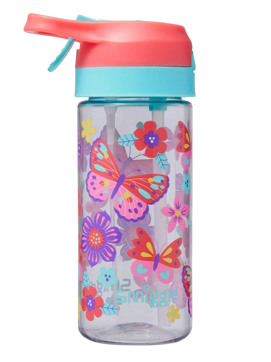 Smiggle - Hali Junior Water Spray Automatic Straw 440ML Water Bottle - Interactive Group