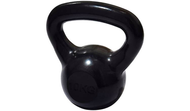 Pro Fitness Cast Iron 10kg Kettlebell - Black