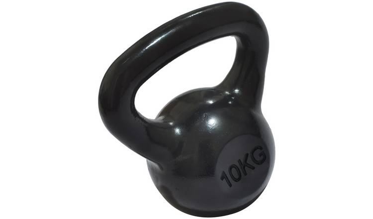 Pro Fitness Cast Iron 10kg Kettlebell - Black