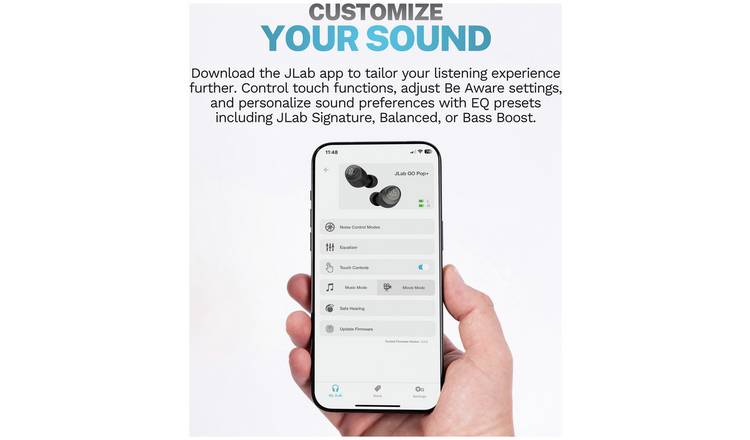 JLab GO Air Pop In-Ear True Wireless Earbuds - White