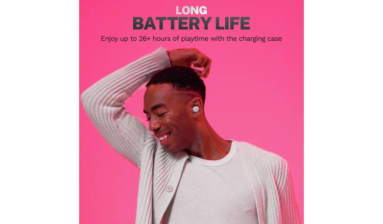 JLab GO Air Pop In-Ear True Wireless Earbuds - White