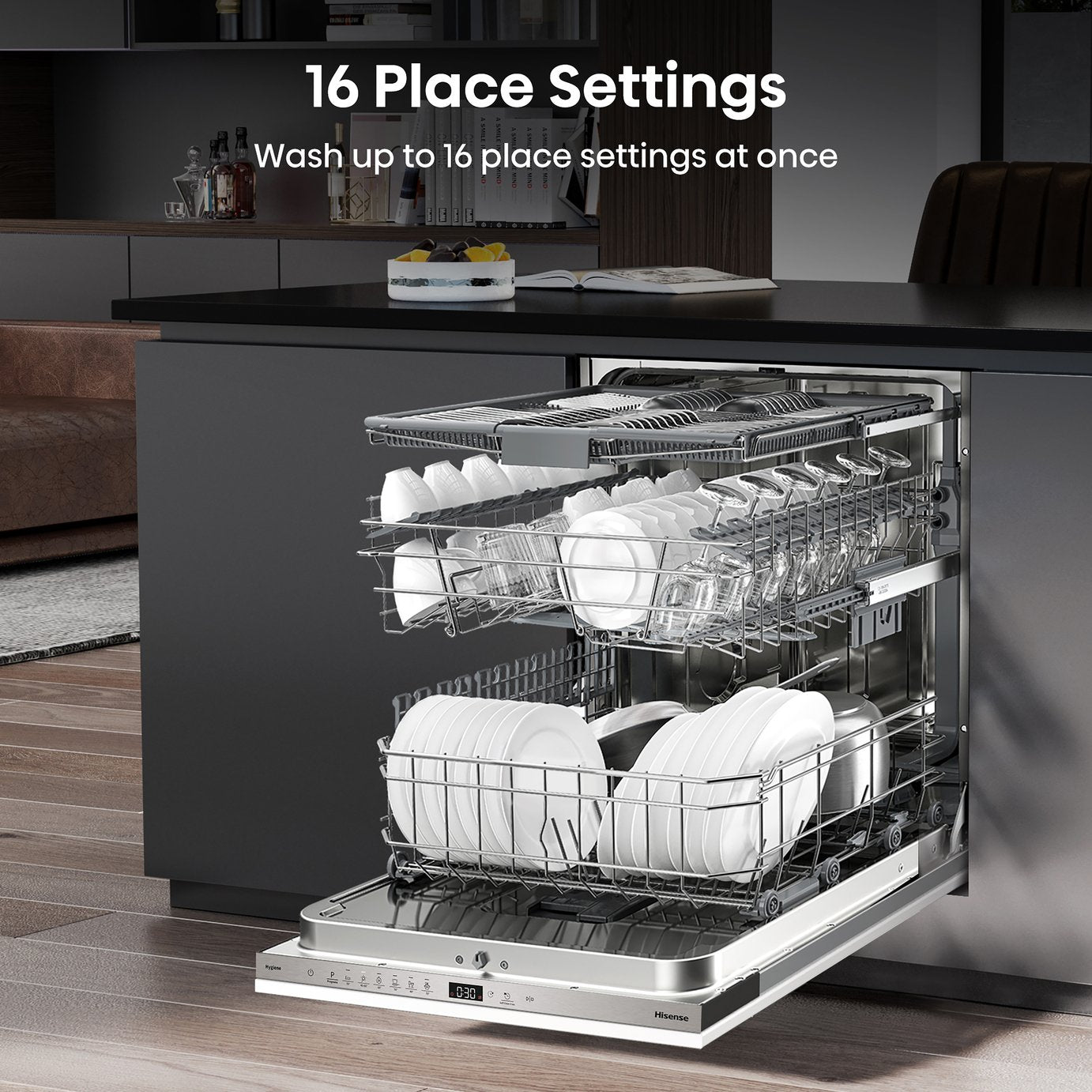 Hisense HV643D90UK Full Size Integrated Dishwasher